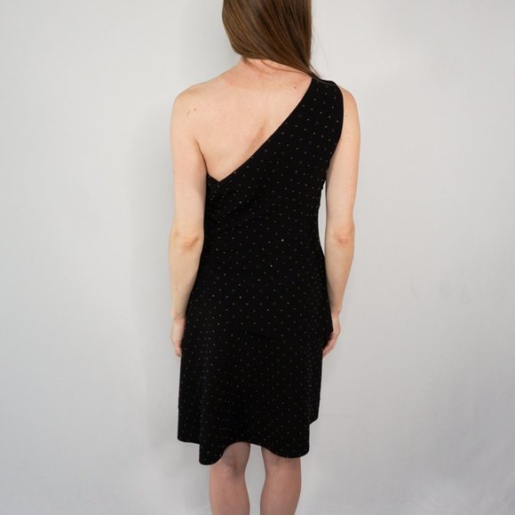 367. KOBI HALPERIN Studded One-Shoulder WILLOW Dress M - Picture 6 of 10
